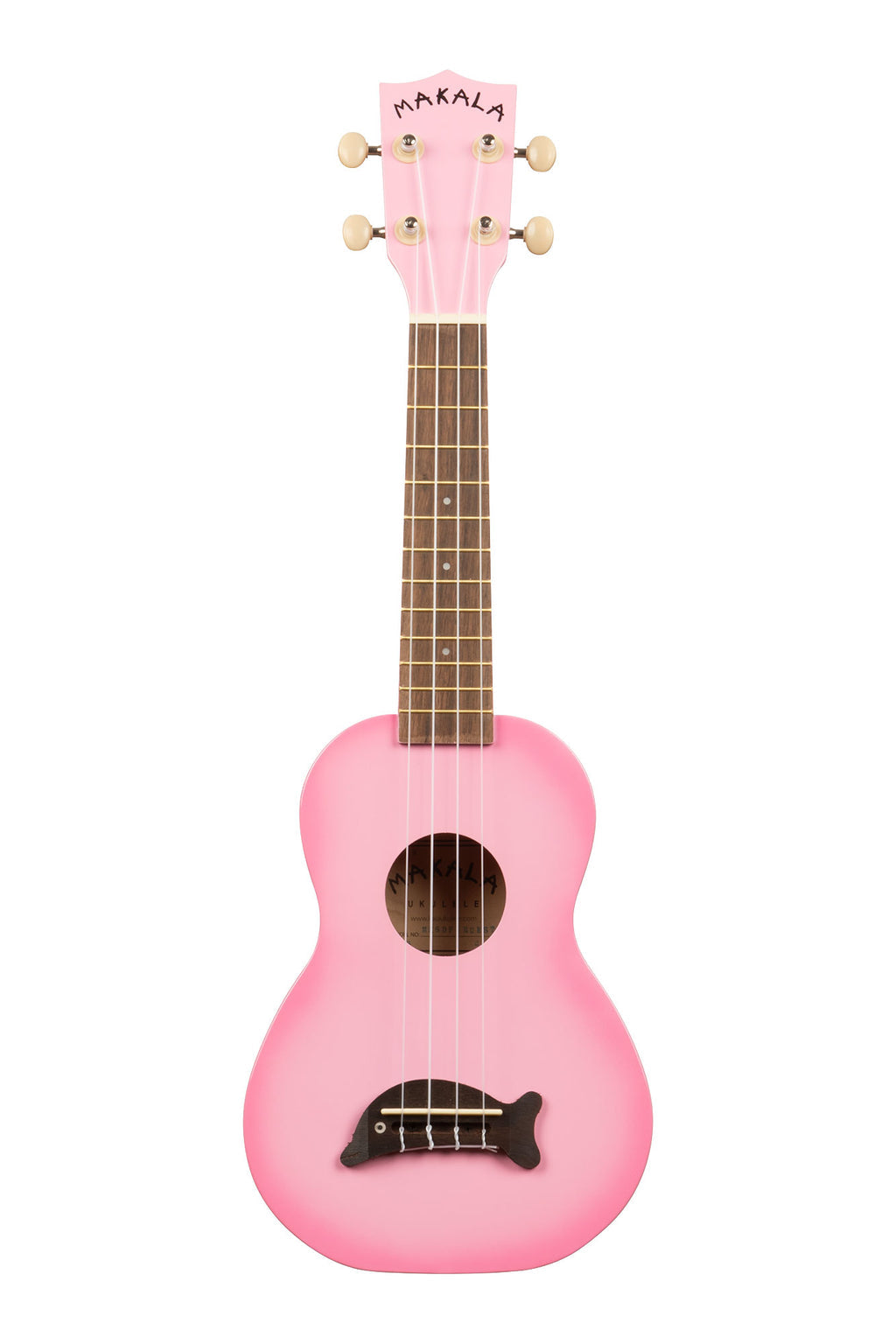 Kala Makala Dolphin Soprano Ukulele PINK BURST