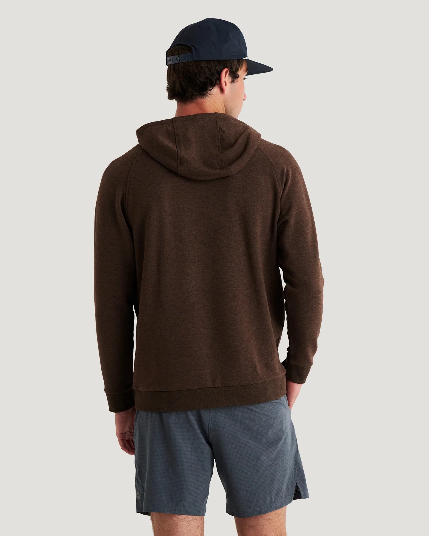 Free Fly M Bamboo LW Fleece Hoodie DARK BROWN