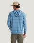 Free Fly M Bamboo LW Fleece Hoodie DASH DOUBLE STRIPE WINDWARD BLUE
