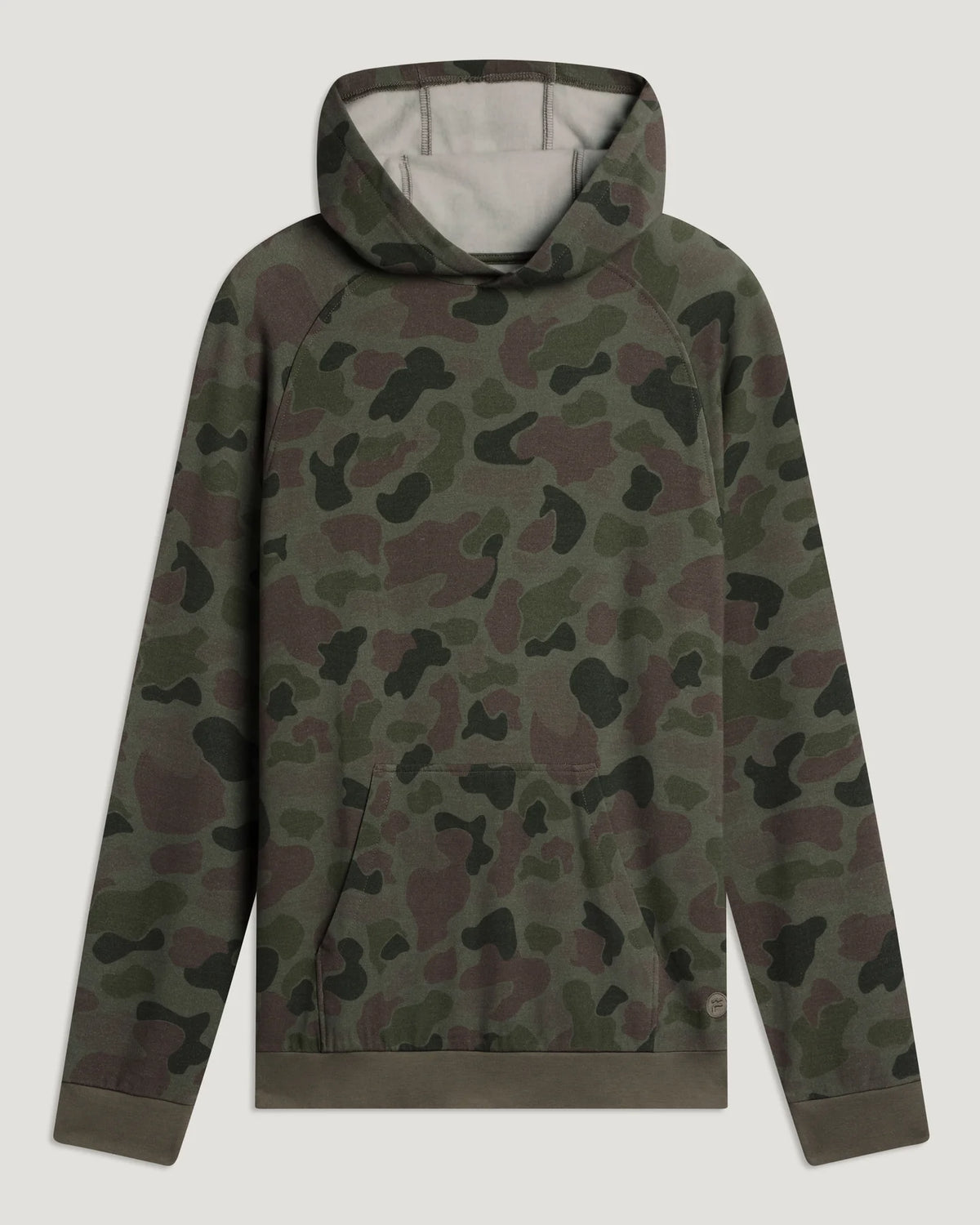 Free Fly M Bamboo LW Fleece Hoodie CAMO OIL GREEN