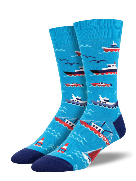 Socksmith M Don't Rock The Boat BLUE