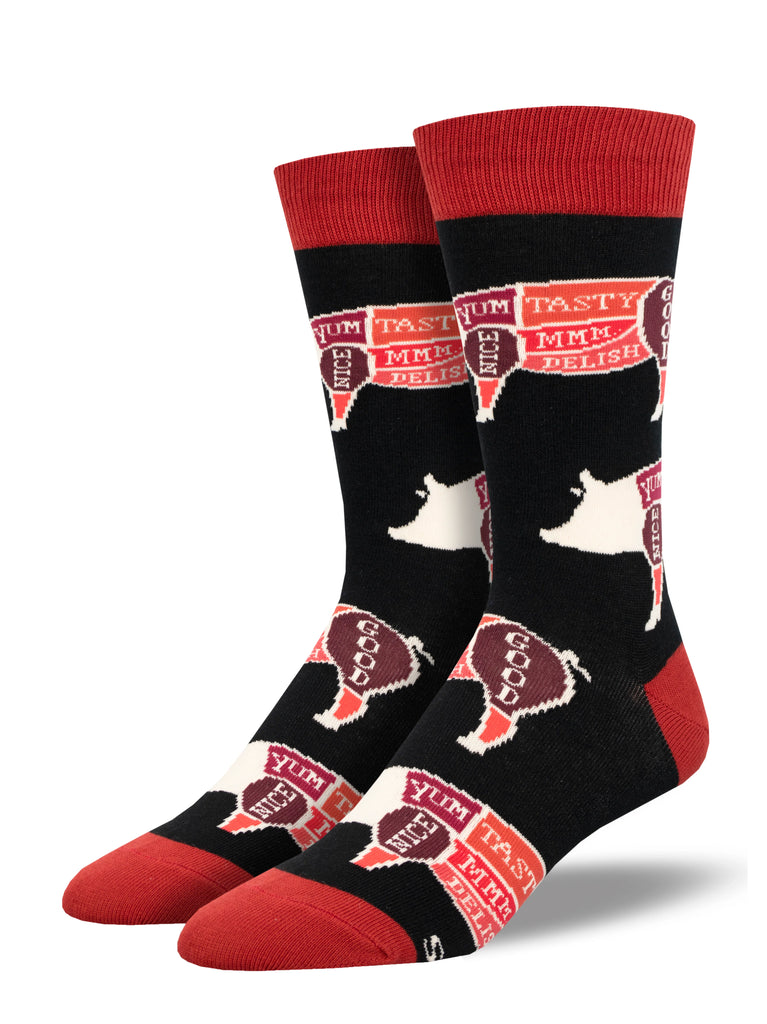 Socksmith M Whole Hog BLACK