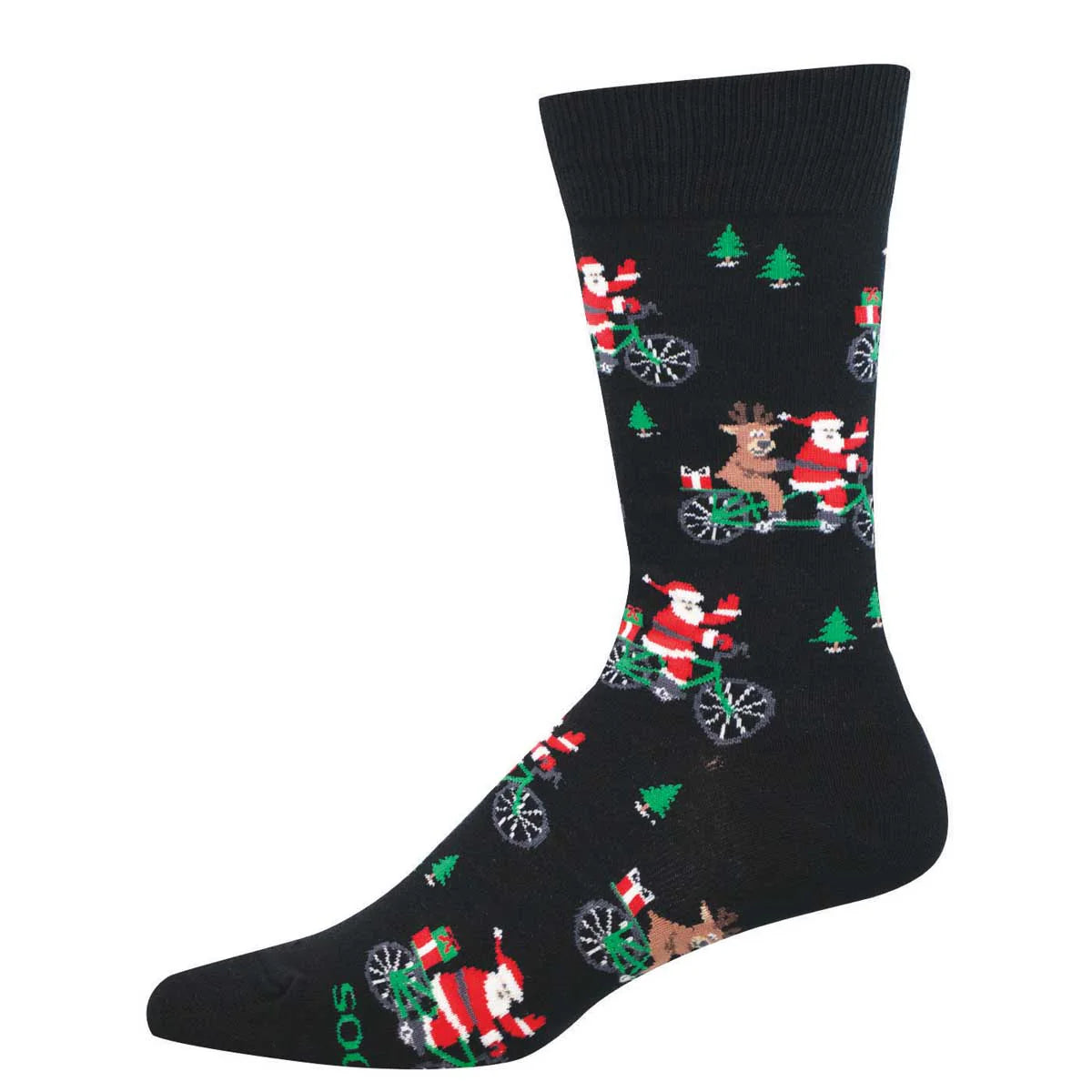 Socksmith M Cycling Santa BLACK