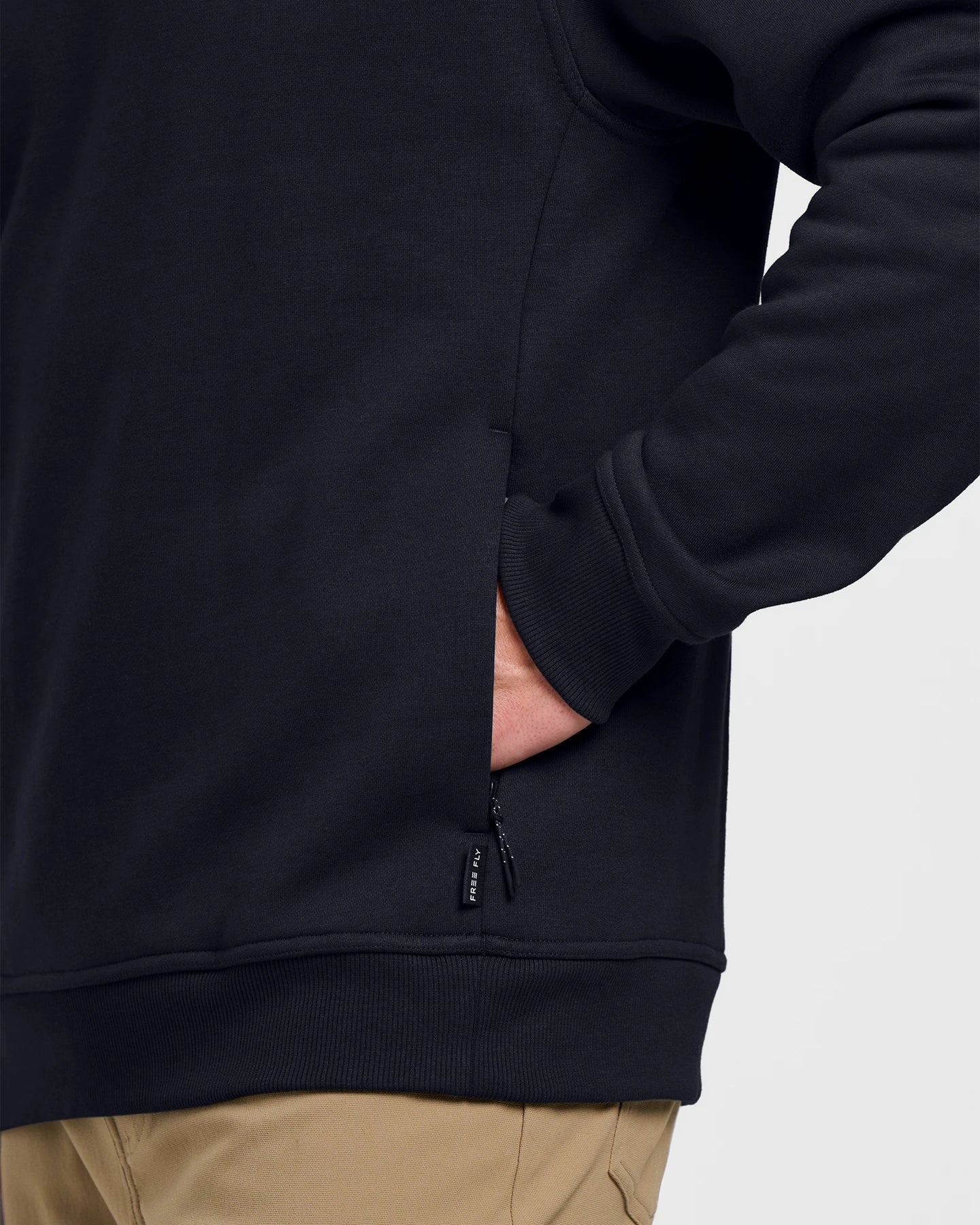 Free Fly M Bamboo Northcoast Fleece Crew BLACK