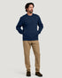 Free Fly M Bamboo Northcoast Fleece Crew TRUE NAVY