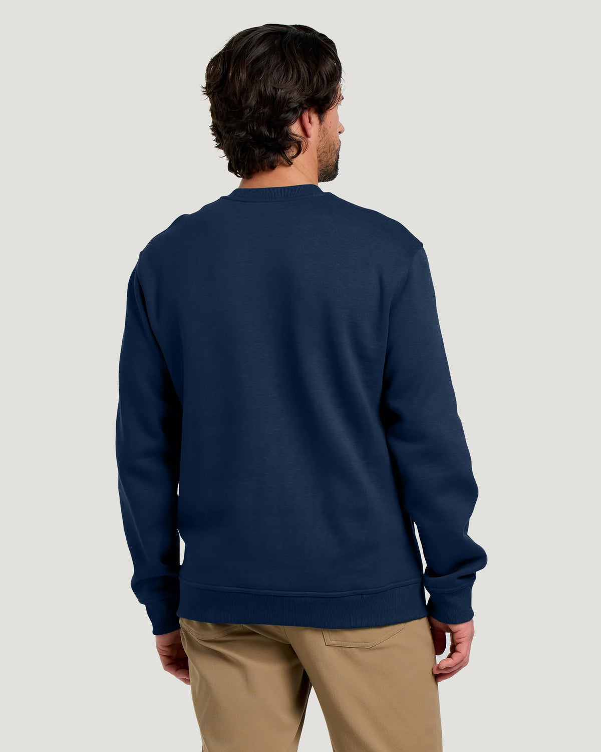 Free Fly M Bamboo Northcoast Fleece Crew TRUE NAVY