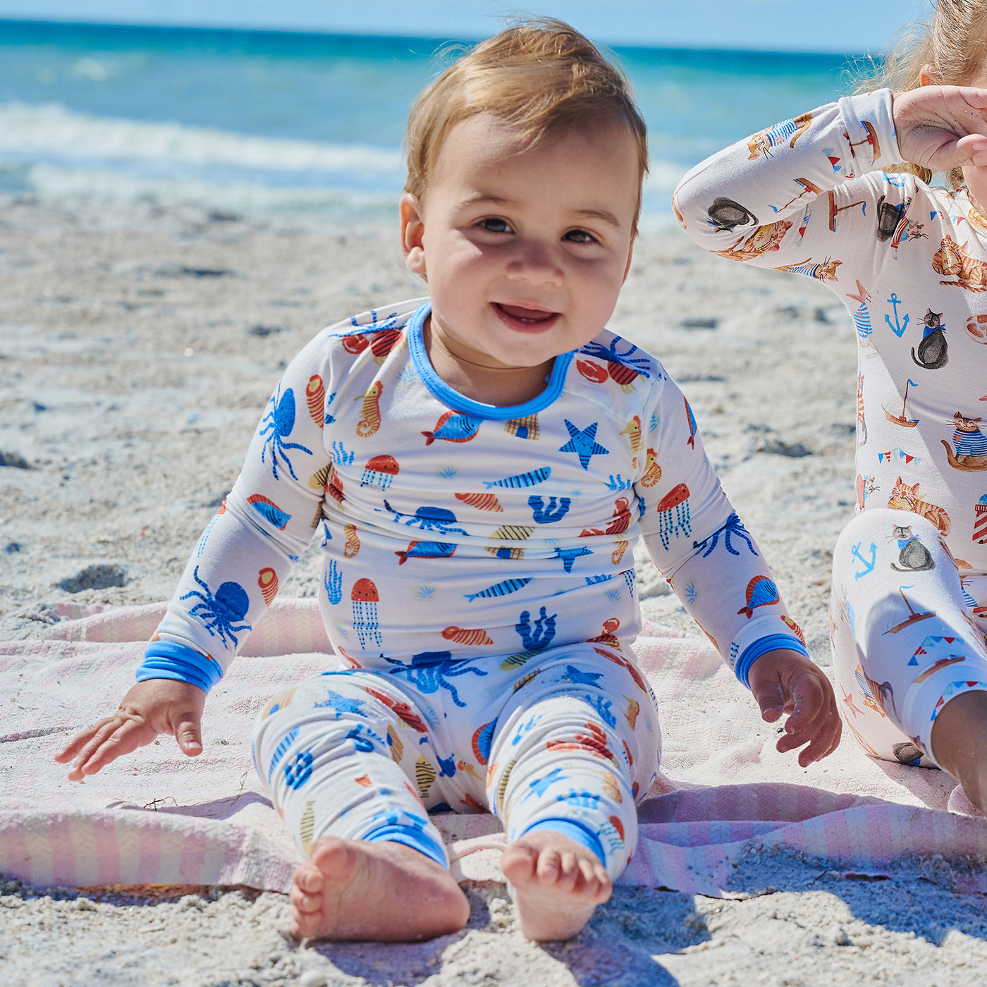 Magnetic Me Modal LS PJ Pant Set DEEP CHIC BLUE