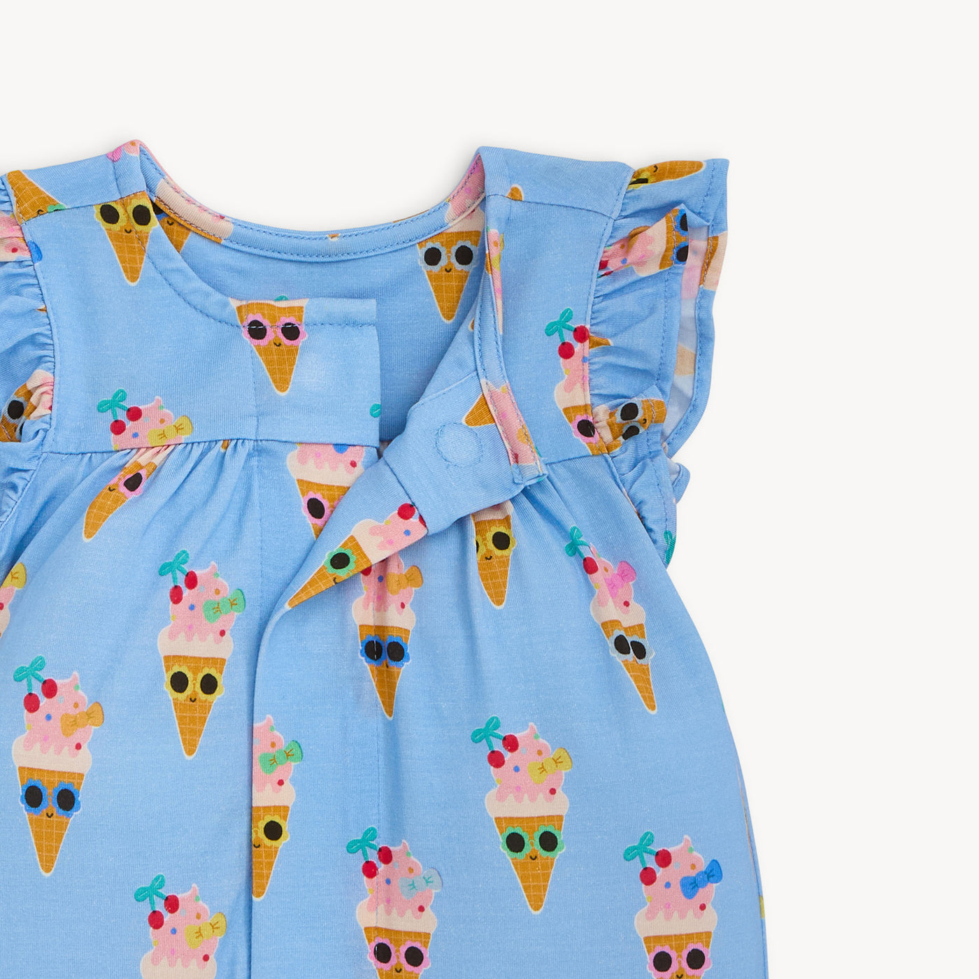 Magnetic Me Modal Flutter Sleeve Romper MELT GALA