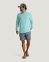 Free Fly M Bamboo Shade Hoodie HEATHER BAHAMA BLUE