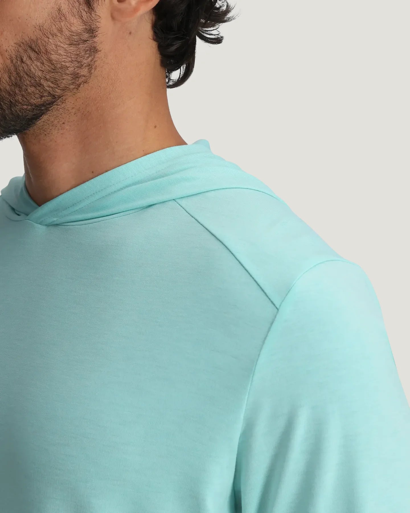 Free Fly M Bamboo Shade Hoodie HEATHER BAHAMA BLUE