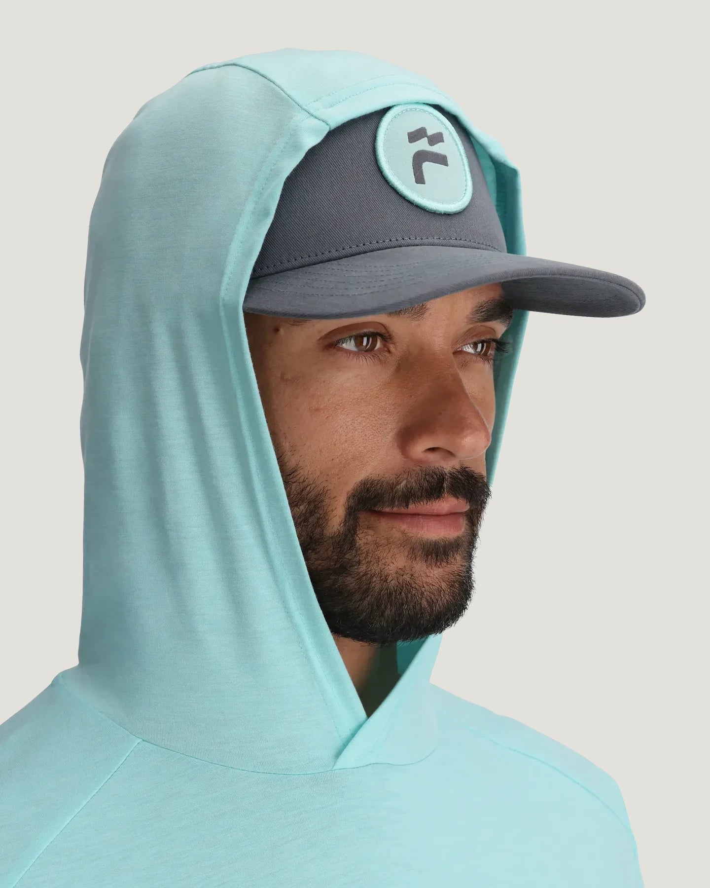 Free Fly M Bamboo Shade Hoodie HEATHER BAHAMA BLUE
