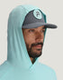 Free Fly M Bamboo Shade Hoodie HEATHER BAHAMA BLUE