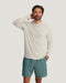Free Fly M Bamboo Shade Hoodie DASH STRIPE BIRCH