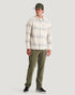 Free Fly M Seawool Flannel Shirt OMBRE STRIPE BIRCH