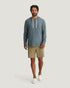 Free Fly M Bamboo Slub Hoodie STORMY SEA