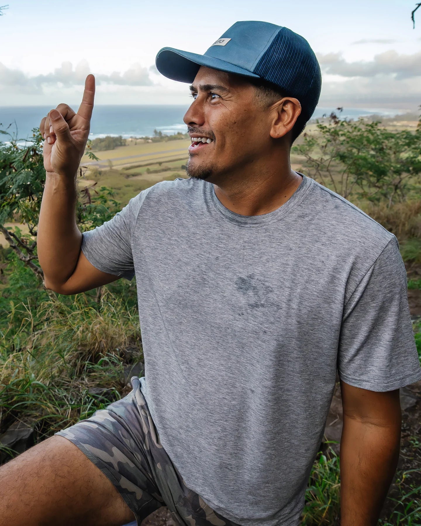 Free Fly M SS Elevate Lightweight Tee HEATHER GREY