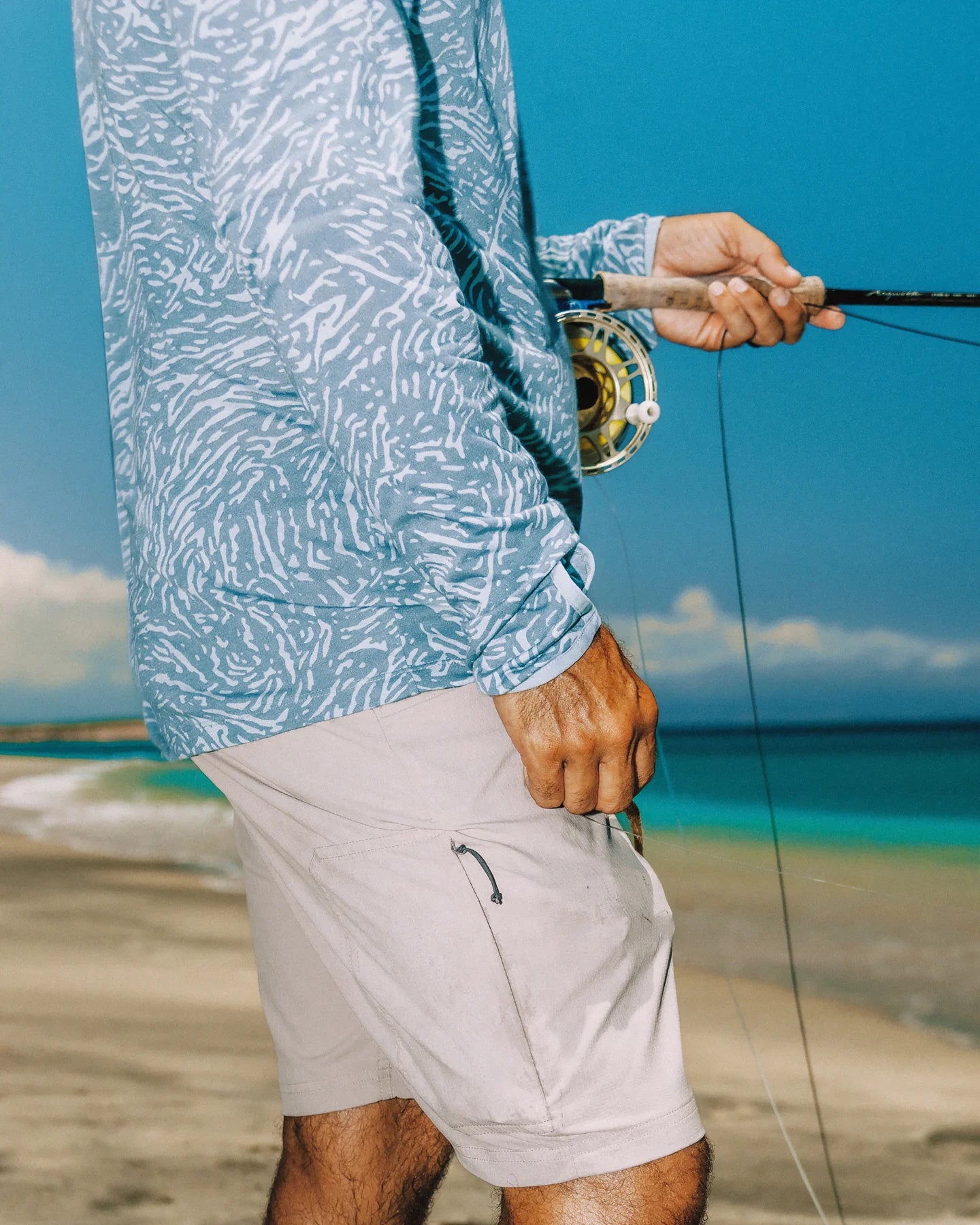 Free Fly M Bamboo Lightweight Hoodie TIDAL FLOW