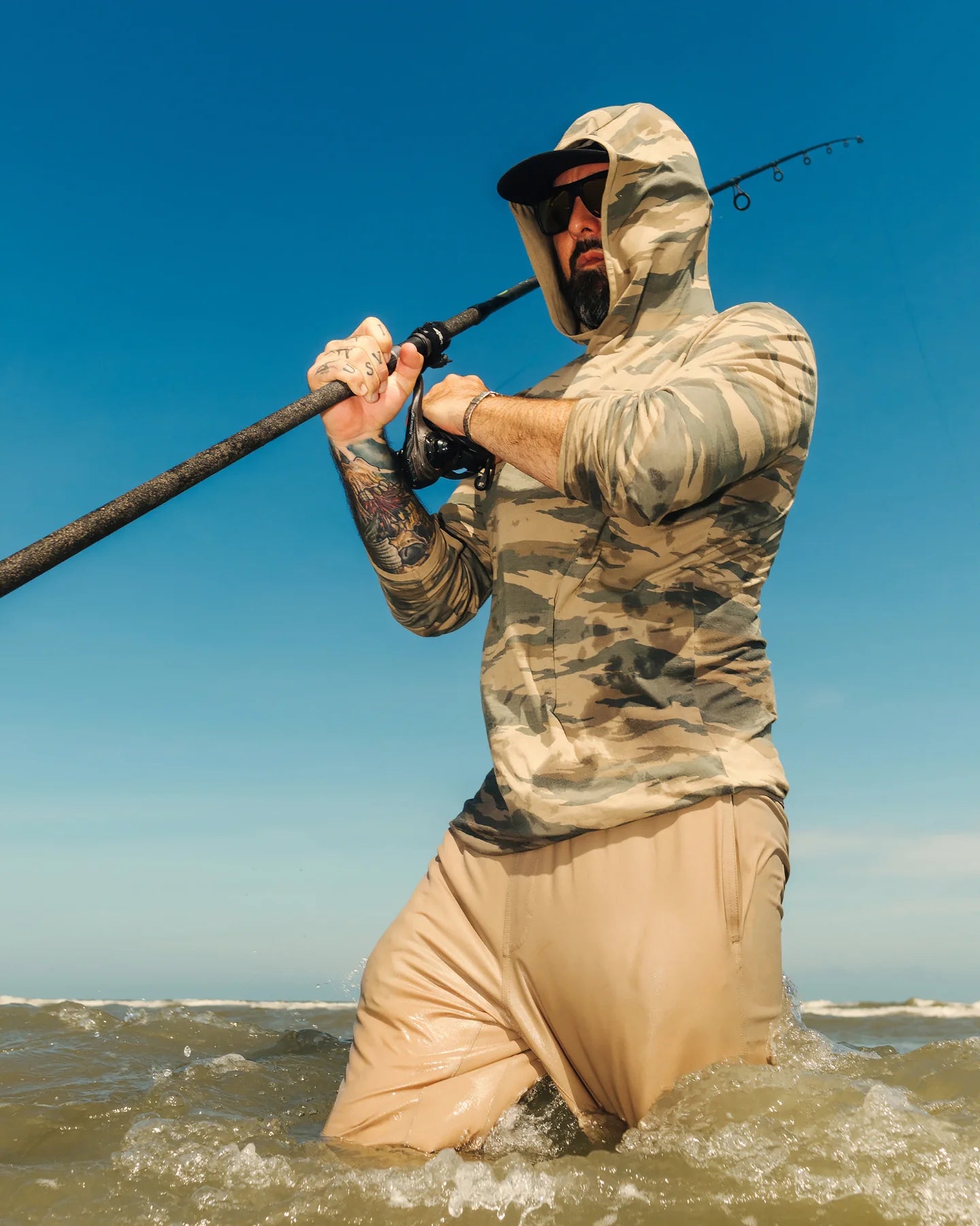 Free Fly M Bamboo LW Hoodie CONGAREE CAMO