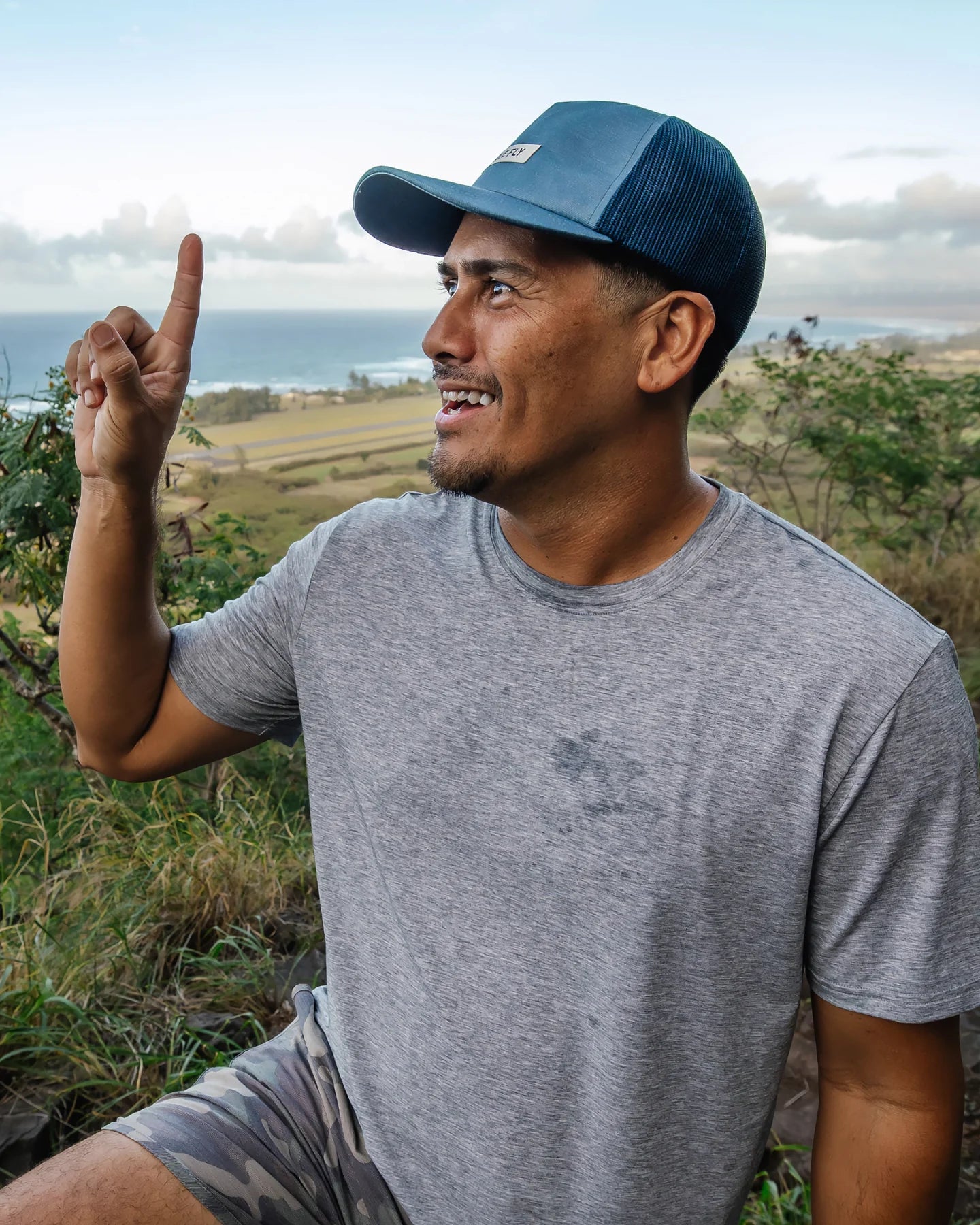Free Fly Reverb Packable Trucker Hat PACIFIC BLUE