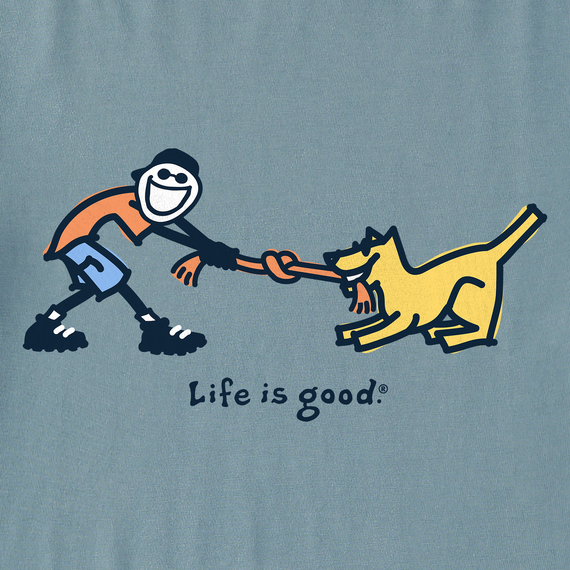 Life is Good M LS Crusher Vintage Jake & Rocket SMOKY BLUE