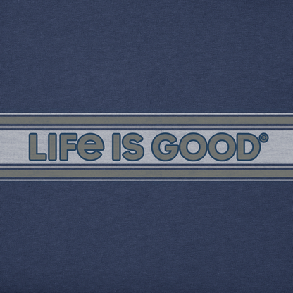 Life is Good M Simply True Crew LIG Stripes DARKEST BLUE