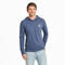 Life is Good M Tribal Compass Slub Hoodie DARKEST BLUE