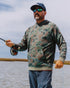 Free Fly M Bamboo LW Fleece Hoodie CAMO OIL GREEN