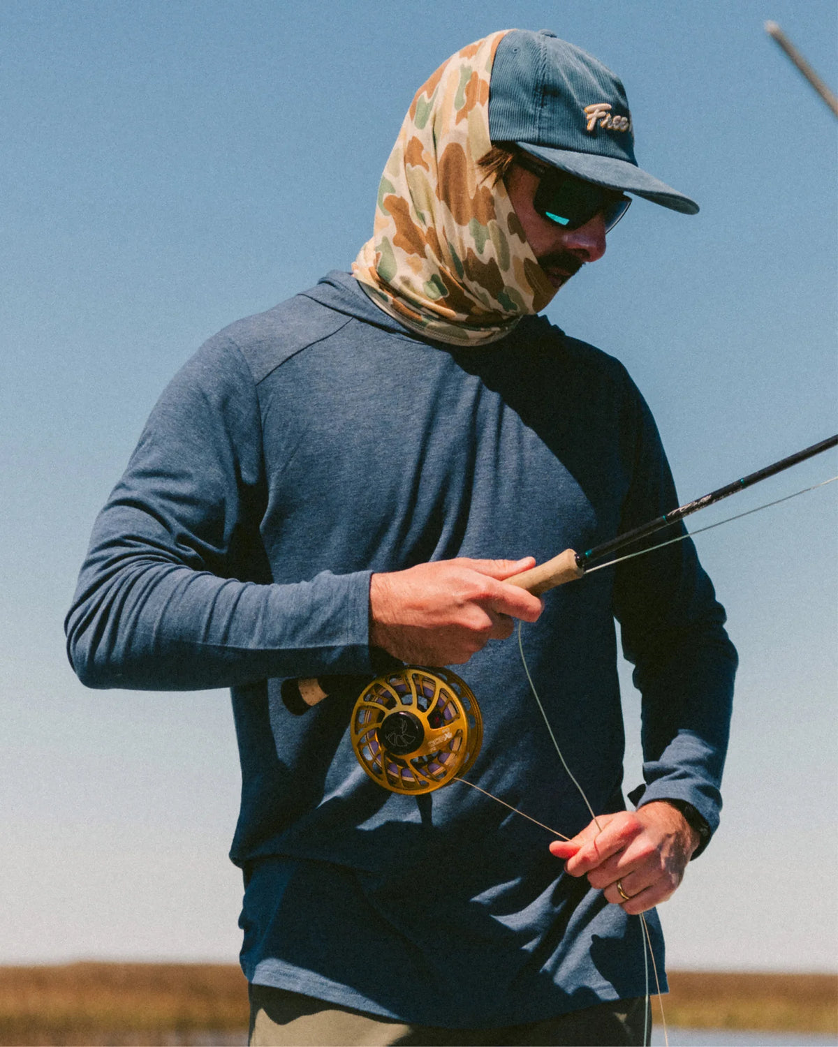 Free Fly Nineties Corduroy Snapback Hat WINDWARD BLUE