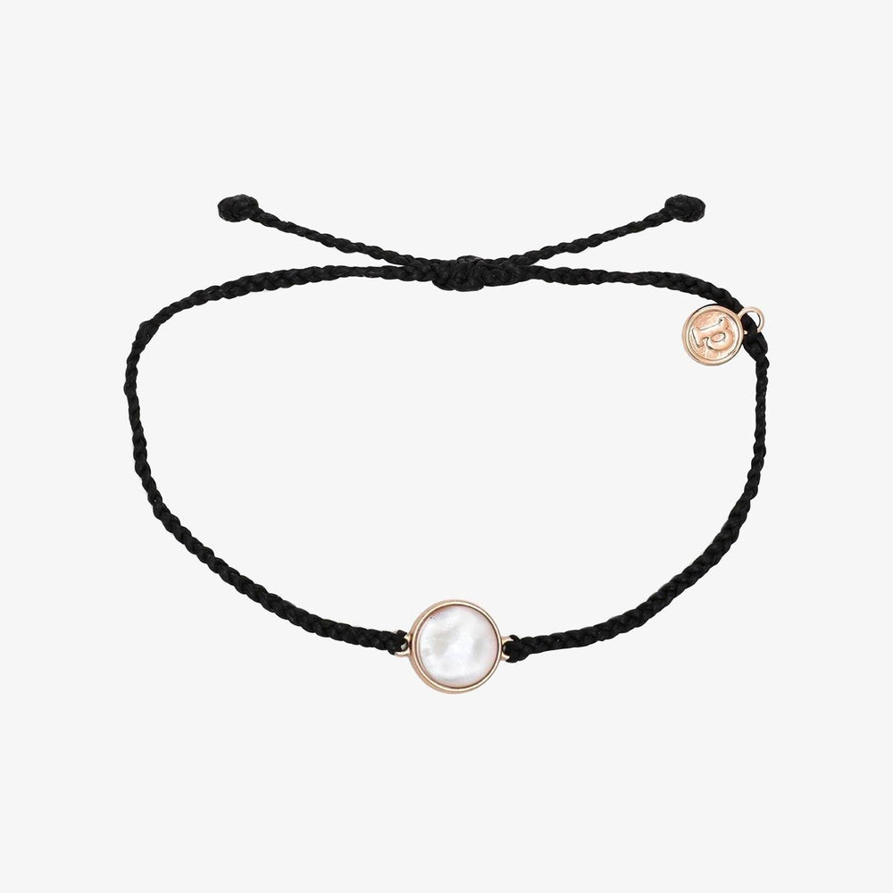 Pura Vida Rose Mother of Pearl Bracelet BLACK