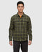tentree M Kapok Flannel Colville VERT OLIVE FONCÉ/ÉCLAIR