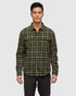 tentree M Kapok Flannel Colville VERT OLIVE FONCÉ/ÉCLAIR