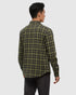 tentree M Kapok Flannel Colville VERT OLIVE FONCÉ/ÉCLAIR