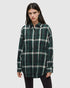 tentree W Fernwood Flannel Shirt FOREST PINE SKYLINE PLAID