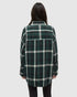 tentree W Fernwood Flannel Shirt FOREST PINE SKYLINE PLAID
