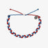 Pura Vida Braided Bracelet RED WHITE & BLUE