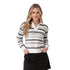 Aventura W Bindi Beach Johnny Collar Sweater BLACK