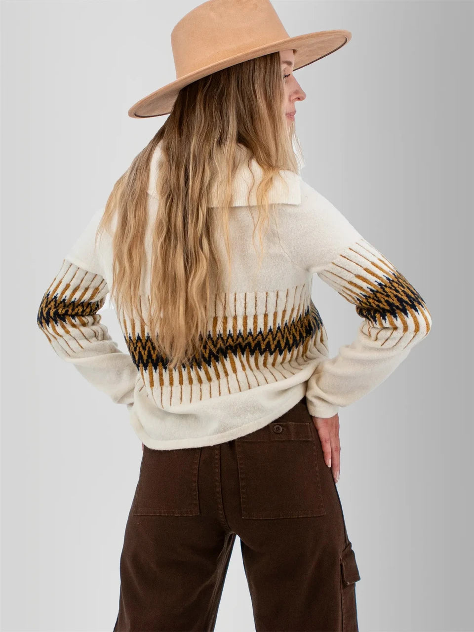 Old Ranch W Snowdrop Sweater SNOW WHITE