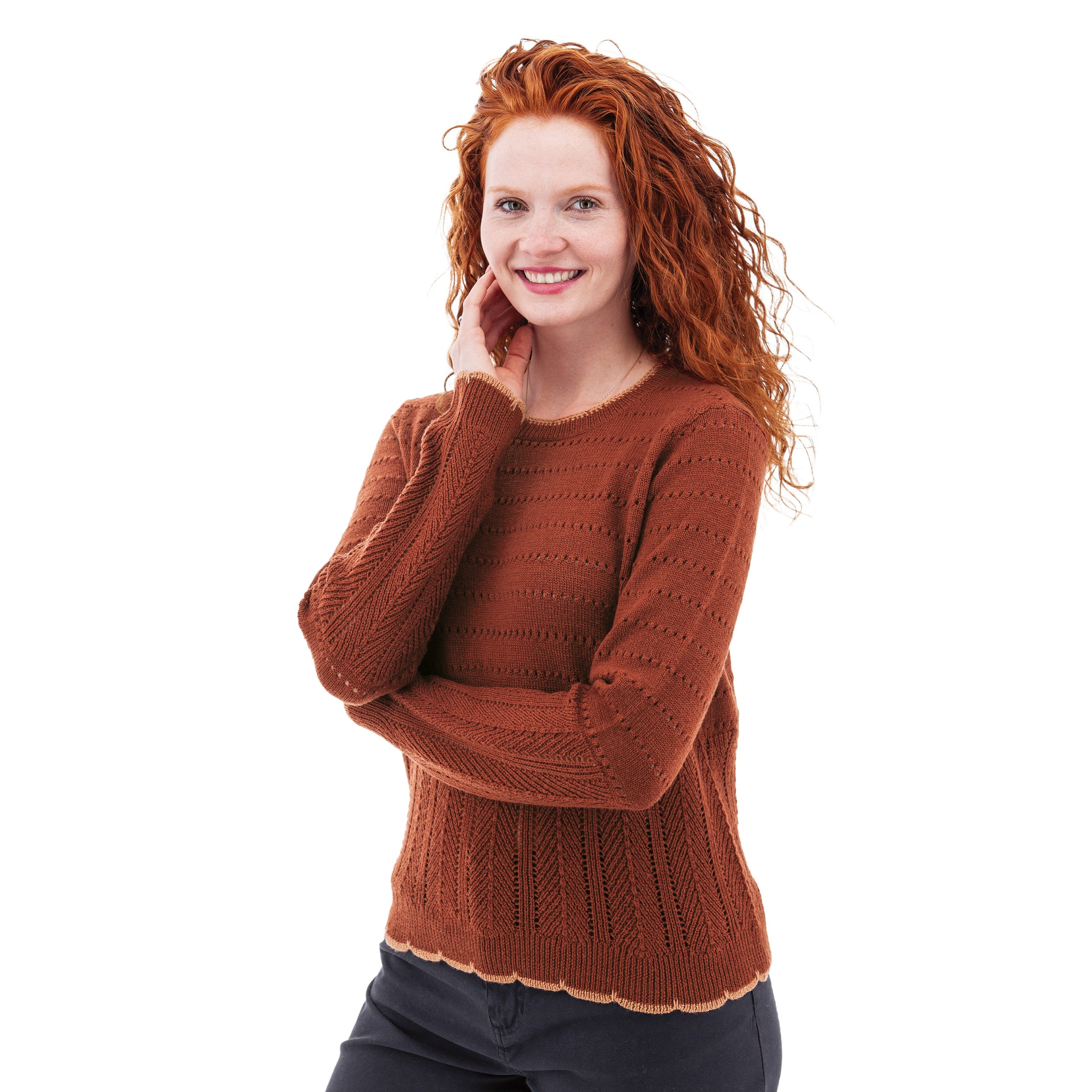 Aventura W Halcyon Sweater BURNT HENNA