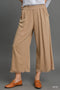 Umgee W Linen Fray Pant LATTE