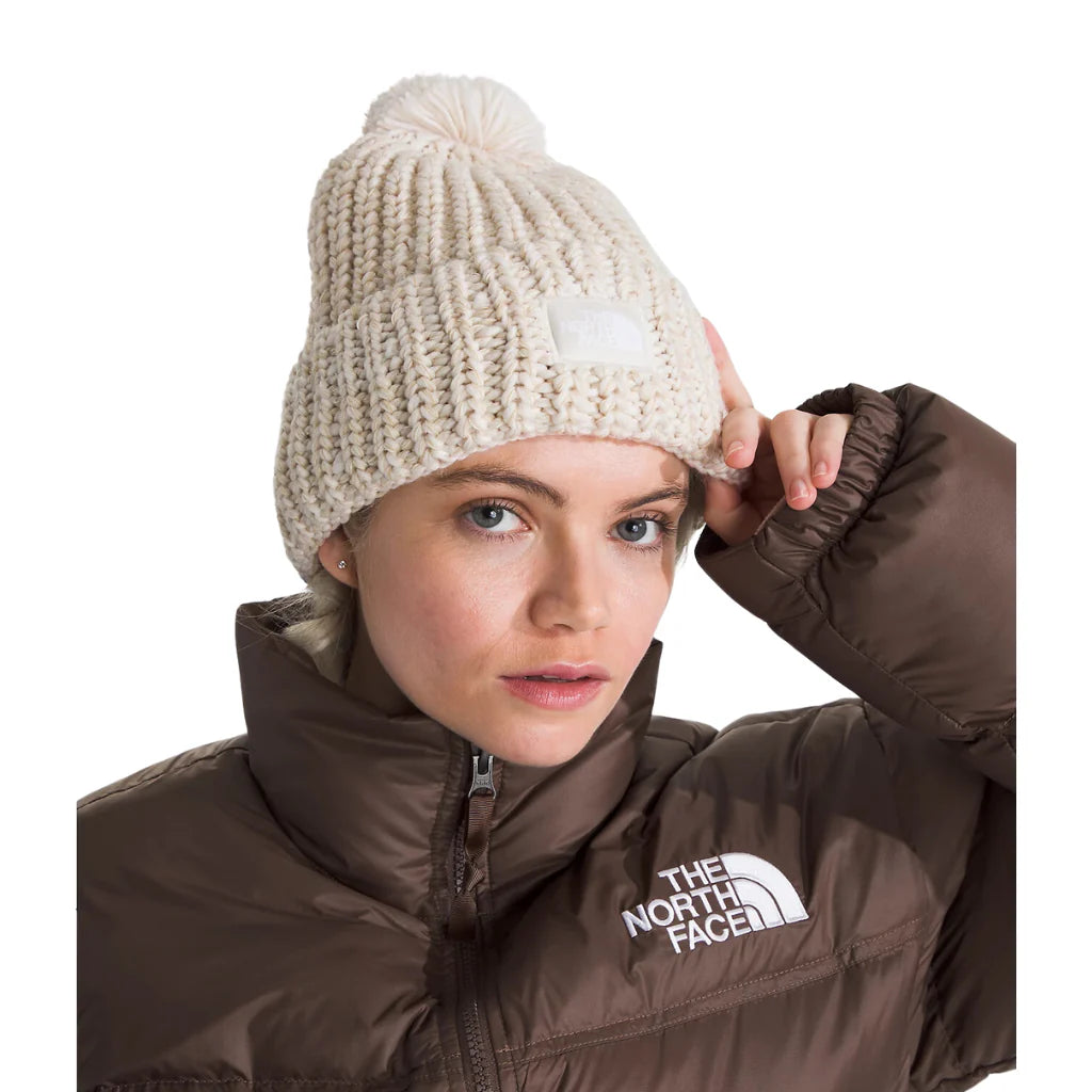 The North Face W Cozy Chunky Cabin Beanie GARDENIA WHITE