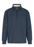 North River M 1/4 Zip Waffle Knit w/Sherpa Lined OMBRE HEATHER