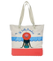 Bogg Printed Canvas Bag NO SALTY BEACHES