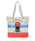 Bogg Printed Canvas Bag NO SALTY BEACHES