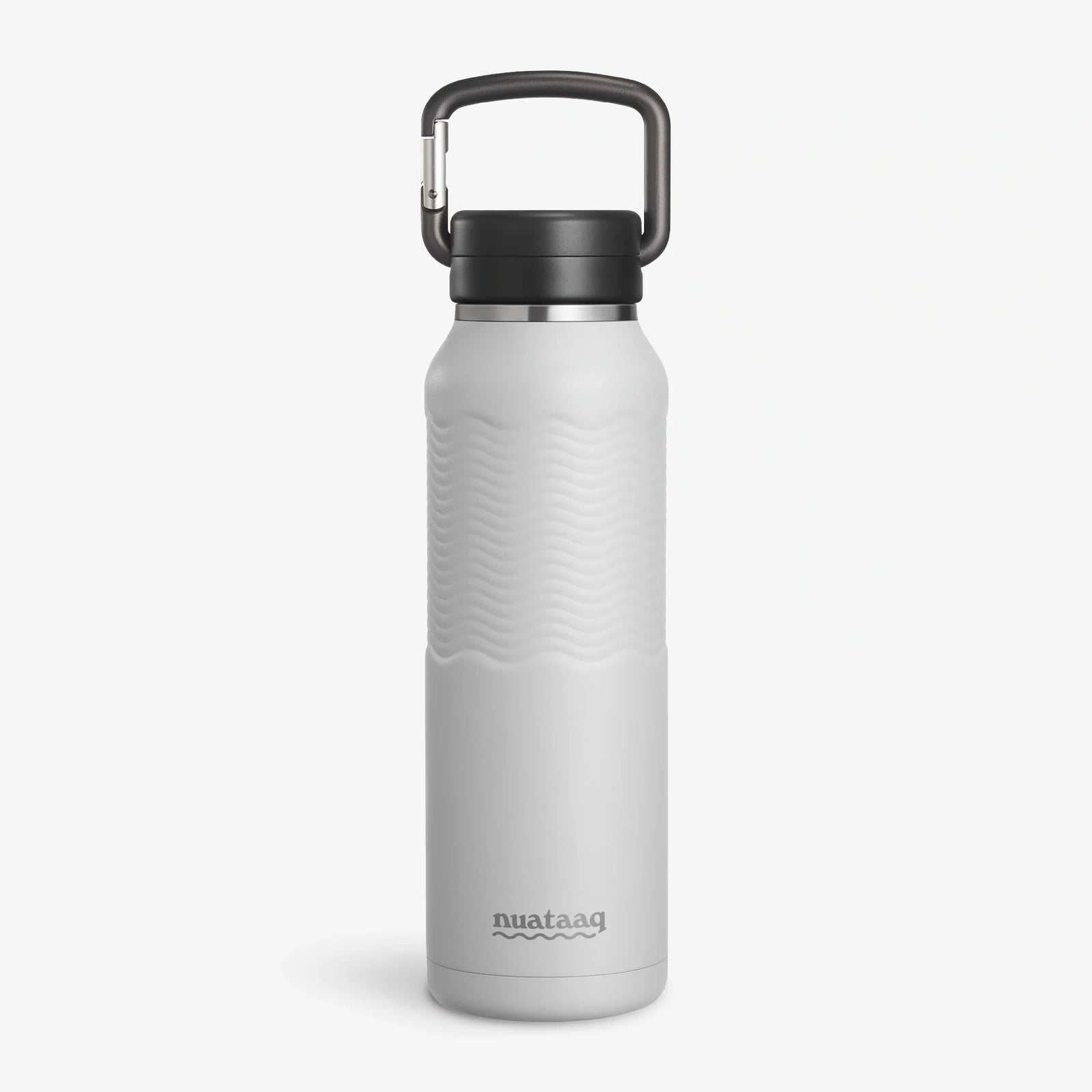 Nuataaq 34 oz Carabiner Water Bottle MIST GRAY