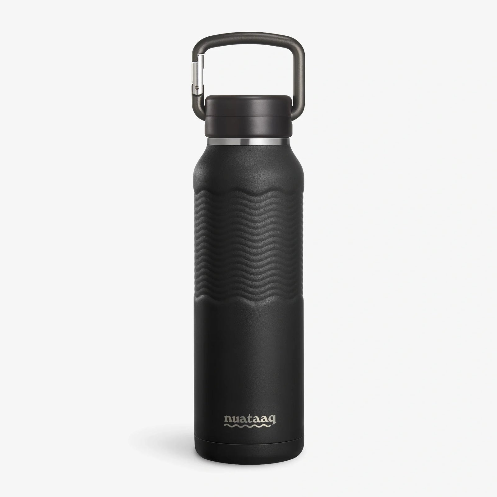 Nuataaq 34 oz Carabiner Water Bottle OBSIDIAN