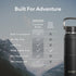 Nuataaq 34 oz Carabiner Water Bottle OBSIDIAN