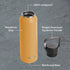 Nuataaq 34 oz Carabiner Water Bottle GOLDENROD