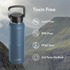 Nuataaq 34 oz Carabiner Water Bottle LAKE BLUE