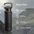 Nuataaq 34 oz Carabiner Water Bottle OBSIDIAN