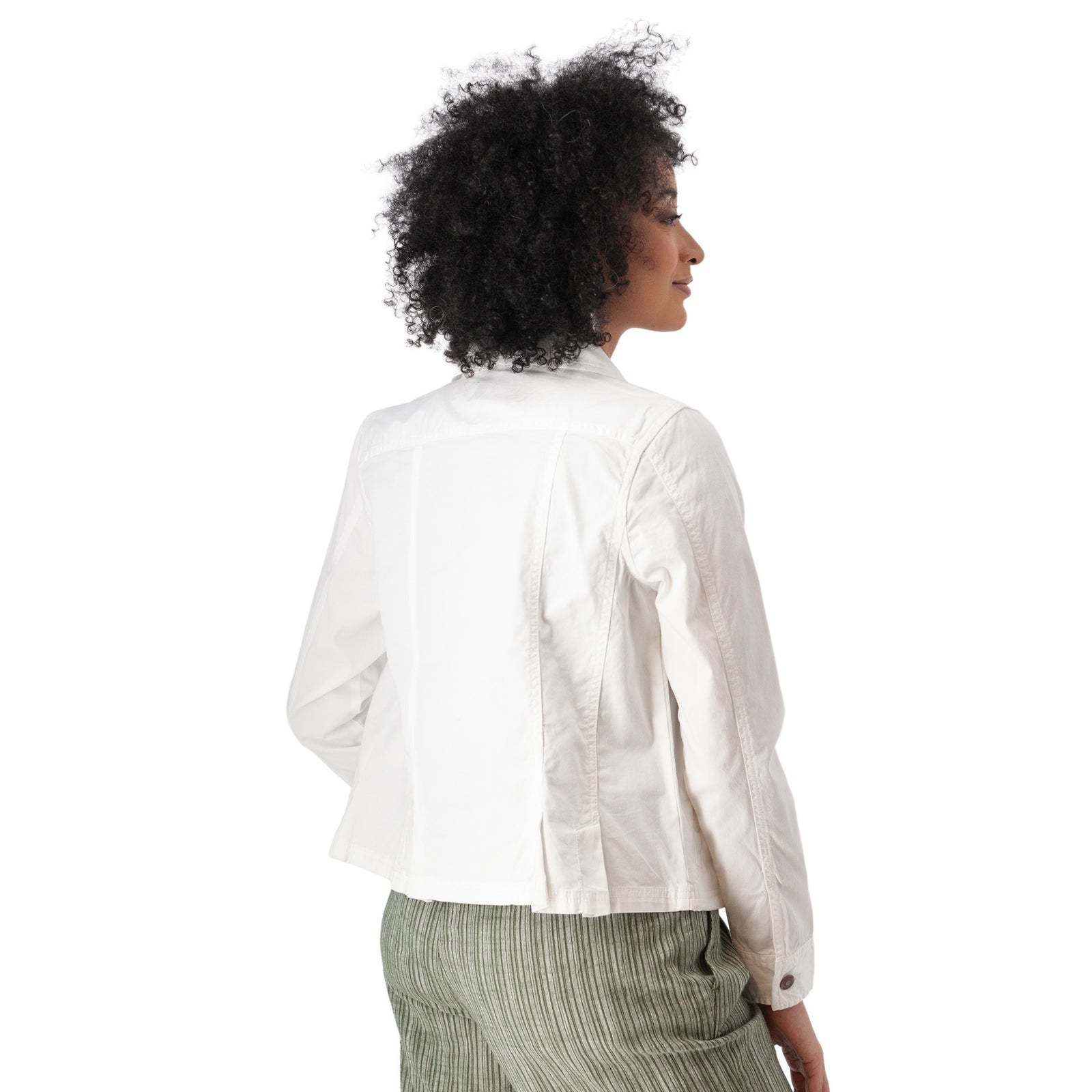 Aventura W Arden V2 Jean Jacket WHITE